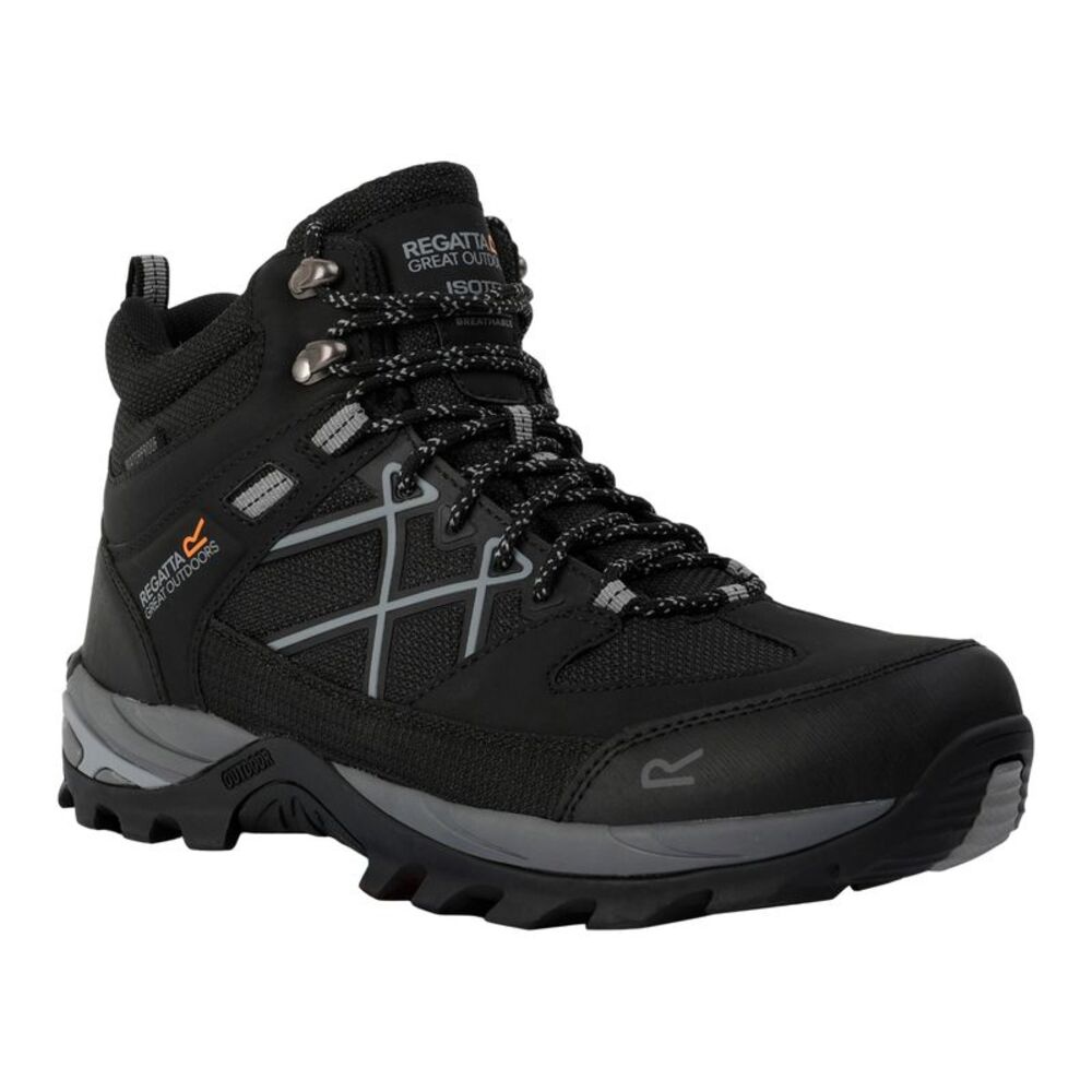Regatta Mens Samaris III Walking Boots / Black/Graphite Black